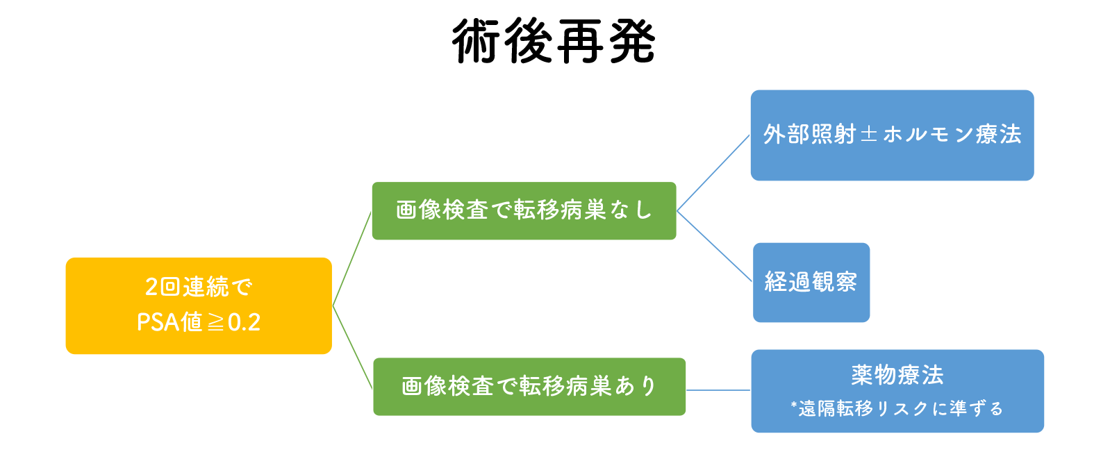 NCCN診療ガイドライン（2021年 version 4）に基づく術後再発時における治療選択肢